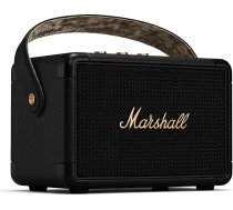 Marshall Kilburn II Bluetooth pārnēsājamais ūdensizturīgais skaļrunis, bezvadu, melns un misiņš