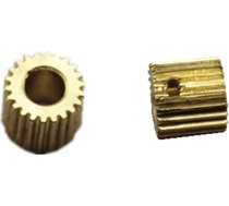 ZHENGGUIFANG ZGF-BR 2 stücke 0,5 m 22T Loch Zahnräder 5/6 / 6,35 mm für PTZ Rocker Arm Motor Ritzeln (caurumu diametrs : 6,35 mm, zobu skaits : 22 zobi)