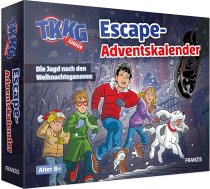 FRANZIS TKKG 67240 Adventes kalendārs Junior Escape: Ziemassvētku zoss medības krāsnī