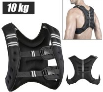 MAYMA Svara veste 10kg Regulējams svars spēka treniņu fitnesam Melns Vīrieši Vīrieši Sievietes Skrējiens Skrējiens Skrējiens Staigāšana Trenažieru zāle Spēka treniņš