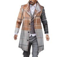 SRZYMJ Coat Vīriešu garas Stand-Up apkakles jaka Ziema Viegla pārejas jaka Āra jaka Softshell jaka Stepēta jaka ar kapuci Funkcionāla jaka Parka Ziemas jaka Ziemas jaka Sporta jaka Leisure