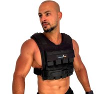 Vingrošanas spēks - 35lb svērta veste ar noņemamiem dzelzs atsvariem vīriešiem, sievietēm, treniņiem kalistēnikai un fitnesa sporta treniņiem