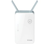 D-Link E15 Eagle PRO AI AX1500 Mesh Range Extender (Wi-Fi pastiprinātājs, retranslators, Hotspot ar gigabitu pieslēgvietu, MU-MIMO, OFDMA, AI atbalsts, signāla displejs, Plug and Play, WPS, WPA3)