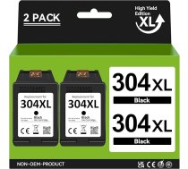 APEXCOLOR 304 Printera kasetnes 304 XL Black Savietojams ar HP 304 Printera kasetnes Black priekš Deskjet 3750 2630 2620 2622 3720 3720 3730 3760 3762 Envy 5000 5010 5020 5030 5032 (2 Black)