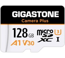 [GIGASTONE] 128 GB Micro SD karte, Camera Plus, Action Camera, sporta kamera, ātrgaitas 100MB/s, 4K video ierakstīšana, MicroSDXC UHS-I A1 V30 U3 10 klases atmiņas karte
