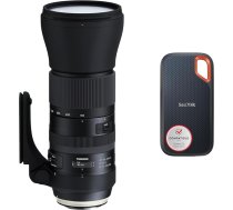 TAMRON A022E SP 150-600mm F/5-6.3 Di VC USD G2 Canon Black & SanDisk Extreme Portable SSD 1TB