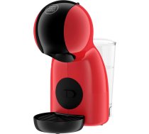 NESCAFÉ Dolce Gusto Piccolo XS by KRUPS, kafijas kapsulu automāts, 15 bāru, īpaši kompakts, augsta spiediena espresso, vairāk nekā 30 kafijas pagatavošanas veidi, automātiskā izslēgšanās, sarkans/melns, KP1A35