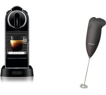 Nespresso De'Longhi EN167.B Citiz kafijas kapsulu automāts ar augstspiediena sūkni un Bomann® piena putotāju Elektriskais piena putotājs ar Soft Touch korpusu