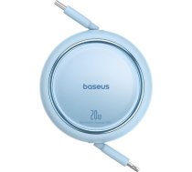 Free2Pull ievelkamais kabelis USB-C - iPhone Lightning 20W 1m - zils