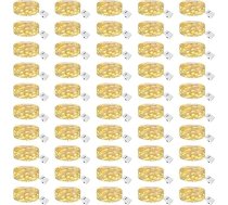 btfarm 50 gabali/3 režīmi LED pasaku gaismas, 2 m 20 LED pasaku gaismas ar akumulatoru, Mini pasaku gaismas, kas darbojas ar akumulatoru, pusei, Ziemassvētkiem, DIY, kāzām, iekštelpu dekorēšanai (silti balta)