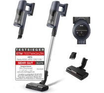 AEG 6000 Bezvadu putekļsūcējs / 103 000 apgr./min / 175 000 dPa / Digitālais motors / Bezvadu / Līdz 99% putekļu absorbcija / 40 min darbības laiks / Viegli lietojams / Noņemams 21,6 V akumulators / Viegls /