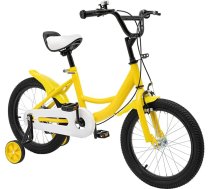 HUSPOO 16 collu bērnu velosipēds, bērnu velosipēds zēniem un meitenēm bērniem, iesācēju velosipēds Bērnu velosipēds ar stabilizatoriem un grozu, piemērots bērniem vecumā no 5 līdz 8 gadiem