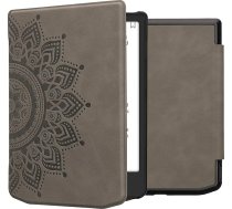 kwmobile Korpuss saderīgs ar Pocketbook Verse/Verse Pro/Verse Color/Vivlio Light/Light HD Case - Mākslīgās ādas vāciņš - Rising Sun Grey