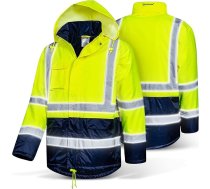 Safetytex ziemas augstas redzamības parka darba jaka