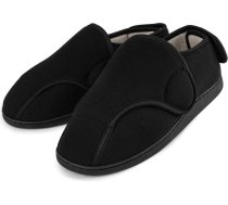 TIESTRA čības vīriešu Diabētiskie apavi īpaši platas ar Velcro Wide Seniors apavi Memory Foam vienīgais pietūkušas kājas izmērs 37-47