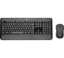 Logitech MK540 Advanced Wireless tastatūras peles komplekts, 2,4 GHz bezvadu savienojums, izmantojot USB Unifying uztvērēju, 3 gadu akumulatora darbības laiks, Windows un ChromeOS PC/ klēpjdators, vācu QWERTY izkārtojums