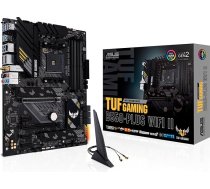 ASUS TUF Gaming B550-PLUS WiFi II pamatplate Socket Ryzen AM4 (AMD B550, ATX, PCIe 4.0, DUal M.2, WiFi6, SATA 6 Gbit/s, Thunderbolt 3 Header, Aura Sync)
