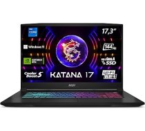 MSI Katana 17 Gaming Notebook, 17,3 collas, FHD, Intel Core i7-13620H, 2 x 8 GB RAM, 1 TB SSD, RTX 4060 8 GB, Windows 11 Home, Gaming Keyboard, Black, B13VFK-269