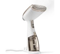 Conair Turbo ExtremeSteam tvaika tvaika ģenerators ar 5 iestatījumiem | Tvaika jauda 25 g/min | Ātrs sildīšanas laiks | 3 pielikumi smalkiem un smagiem audumiem + krokām | Balta/bēšs