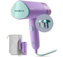 Philips 3000-Serie Tragbarer Dampfglätter - 1000 W, Kompakt und Faltbar, 100ml Wassertank konstante Dampfleistung 20 g/min, Kein Bügelbrett erforderlich, Lila (STH3010/30)