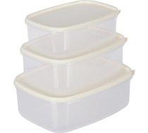 Taisnstūra pārtikas uzglabāšanas trauku komplekts ar vāciņiem, 3 gab., hermētiska plastmasas uzglabāšanas kaste virtuvei, mikroviļņu krāsnij, saldētavai un trauku mazgājamā mašīnai, kosmosa taupīšanas ierīce, hermētiska, bez BPA