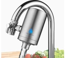 HAHN Technology ūdens filtrs krānam, ietver filtra kārtridžu, nerūsējošā tērauda dzeramā ūdens filtrs ar aktivēto ogli, noņem kaitīgās vielas un hloru, viegli montējams, izturīgs un izturīgs.