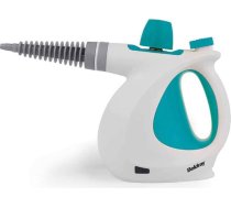 Beldray 10-in-1 tvaika tīrītājs ar rokām Vannas istabas flīžu spoguļa logam ar Eiropas kontaktdakšu, 1000 W, efektīvi iznīcina mājsaimniecības baktērijas - tirkīzs