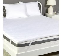 Amazon Basics matrača pārvalks Comfort Foam 140 W x 200 L x 6 H cm, pārvalks ar mazgājamu pārvalku, balts