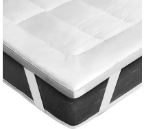 Mikrošķiedras pārvalks 90 x 200 cm ar 4 neslīdošām stūru plāksnītēm - mazgājams veļas mazgājamā mašīnā - hipoalerģisks matrača pārvalks dīvānam un gultai