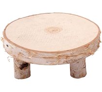 Amosfun Koka tortes statīvs, sveču turētājs, lielas koka šķēles, servēšanas paplātes galda dekorēšanai, kāzu tortes un siera plate