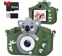 Bērnu kamera, DIAMOOKY Bērnu kamera 1080P HD 2,0 collu ekrāns, digitālā kamera bērniem ar 32 GB karti Kamera bērniem 3-12 gadus veciem zēniem un meitenēm Ziemassvētku rotaļlieta
