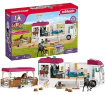 schleich Horse Club 42619 Zirgu transportieris ar zirgu kasti, 3 zirgi, Līza, viņas vecāki un aksesuāri, dāvana meitenēm un zēniem, zirgu rotaļlieta bērniem no 5 gadu vecuma, komplekts no 227 gab.