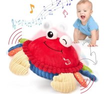 hahaland krabju rotaļlieta 6 8 9 9 10 12 mēneši, muzikāla rāpošanas rotaļlieta, rāpojoša krabju rotaļlieta no 1 2 3 3 4 5 gadiem, rotaļlieta dāvana jaundzimušajam zēnam, meitenei