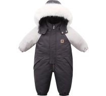 Ziemas jaka bērnu meitene, sniega vispārējo zēni meitenes Snowsuit toddler flīsa Romper ar kapuci bērnu slēpošanas uzvalks Jumpsuit bērnu jaka jaundzimušo bērnu Snowsuits ar kapuci
