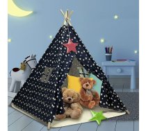 Teepee rotaļu telts bērniem, bērnu telts ar plīša paklājiņiem, bērnu telts iekštelpām, bērnu telts āra un iekštelpu rotaļām (120 x 120 x 150 cm)