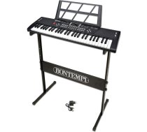 Bontempi | HarmonyLegs 54 taustiņu digitālā klaviatūra ar klaviatūras paliktni un apgaismotiem taustiņiem, ideāli piemērota izklaidei, 29,5" x 9,4" x 3,5"