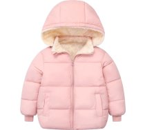 Mazuļa ziemas jaka ar oderi un kapuci Stepēts jaka Viegls toddler meitenes zēni mēteļi īss leju kokvilnas flīsa jaka polsterēts silts 12 mēneši - 5 gadi / 90-130 cm