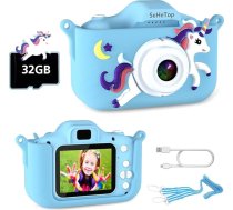 Bērnu kamera, 2,0 collu displejs Digitālā kamera bērniem, dzimšanas dienas dāvana meitenēm 3 4 5 6 6 7 8 9 9 10 11 12 gadi, 1080P HD Anti-Drop kamera Bērnu rotaļlieta Ziemassvētku rotaļlieta meitenēm