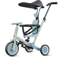Newyoo 5-in-1 līdzsvara trīsritenis | Trīsritenis maziem bērniem no 1 gada līdz 3 gadiem | Trīsritenis no 1 gada ar stūres stieni un jumtiņu | Skrējējs | Bērnu trīsritenis ar stūres stieni, TR009, zaļš