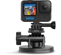 GoPro HD HERO2, HERO3, HERO3+ priekšējais piesūcekņa stiprinājums — izliekta vertikāla ātrās atvienošanas sprādze, 2 grozāmas sviras, īkšķa skrūves (oficiālie GoPro piederumi)