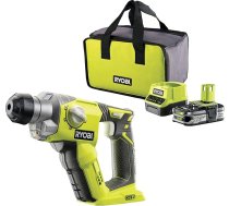 Ryobi 18 V kombinētais āmurs R18SDS L25S, zaļš akumulators