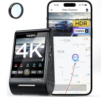 VIOFO A229 Pro 1CH 4K STARVIS 2, HDR priekšējā kamera automašīnai, balss vadība un 5GHz Wi-Fi Wi-Fi autokamera, īpaši precīzs GPS ar CPL filtru, super nakts redzamība 2.0, balss izvads, līdz 512 GB max
