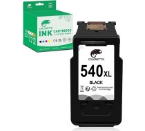 COLORETTO PG-540XL 540 XL atjaunota tintes kasetne priekš Canon 540 XL Pixma TS5100 TS5150 TS5151 MG3500 MG3650 MG3600 MX475 MX375 MX495 MX535 printeriem (1 melna)