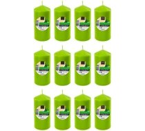 12 x aromātiskās sveces Citronzāle (citronzāle) Lielas XXL 120 x 57 mm - Aromātiskās sveces - ilgs darbības laiks (34-36 stundas) un maigs aromāts - Aromterapija