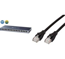 TP-Link TL-SG116 16 portu gigabitu tīkla komutators (32 Gbps komutācijas jauda, ekranēti RJ-45 porti, IGMP Snooping) Metāliski zils & Amazon Basics Ethernet tīkla kabelis, RJ45, Cat6, 0,9 m