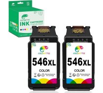 COLORETTO CL-546XL (2 krāsu) tintes kasetne Canon 546 XL atjaunotām tintes kasetnēm, kas paredzētas lietošanai ar Pixma MG2555S iP2850 MG2450 MG2550S MG2950 MG2950 MG3050 MG3051 MG3052 MX495