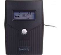 UPS line-ineractive lcd, 600va/360w, 1x12v/7ah, avr, 2xschuko, usb, rj11