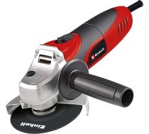 Einhell leņķa slīpmašīna TC-AG 125 (850 W, 12 000 apgr./min, 125 mm diska diametrs, diska aizsardzība, vārpstas fiksators, plakana alumīnija zobrata galva)