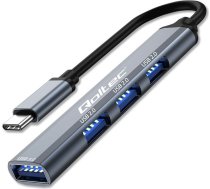 Sadales adapteris usb-c 3.1 4in1 | usb 3.0 | 3x usb 2.0