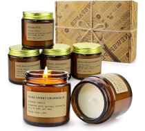 Aromatizētas sveces Dāvanu komplekts sievietēm, 6 iepakojuma relaksācijas aromterapijas sveces Dabiskā sojas vaska stresa mazināšanai aromātiskās sveces viņai, dzimšanas dienai, Valentīna dienai, meditācijai, vannai, jogai